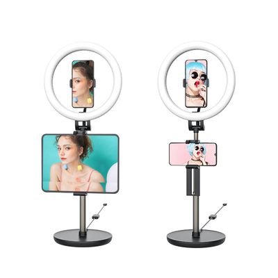 Anneau lumineux LED pour selfie avec trépied extensible