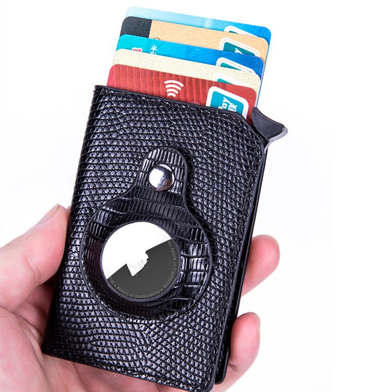 Leather Rfid Credit Card Holder Men Card Wallet