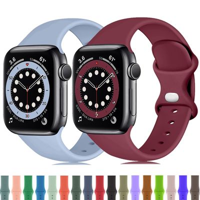 Bracelet de montre sport en silicone pour Apple Watch