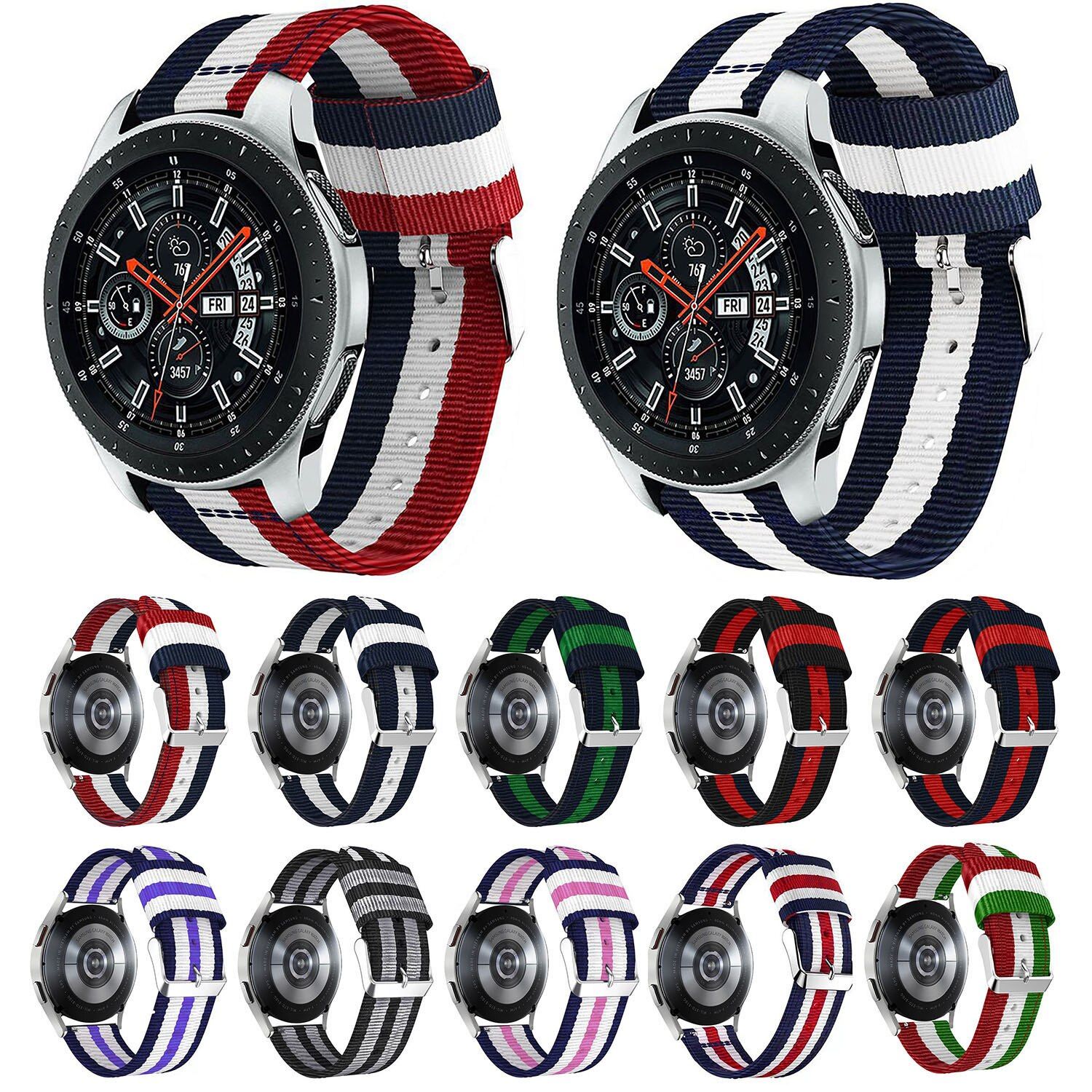 Sports Nylon Strap For Samsung Galaxy Watch 4 Classic Active Gear Canvas Bracelet