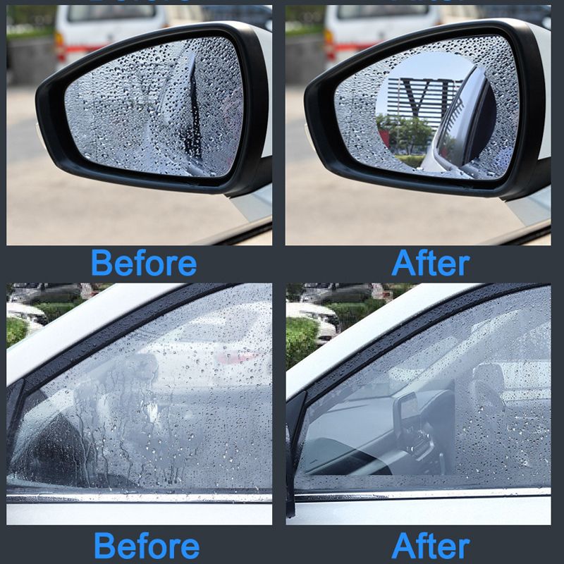 2Pcs Car Rearview Mirror Protective Anti Fog Car Mirror Anti-glare Car Sticker