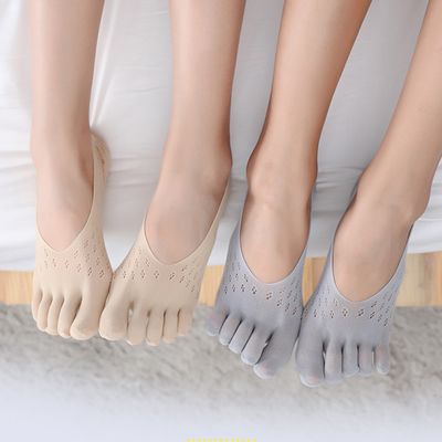 Chaussettes à cinq doigts pour femmes, ultra-fines