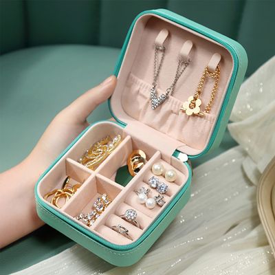 Portable Jewelry Storage Box Travel Storage Organizer Jewelry Case