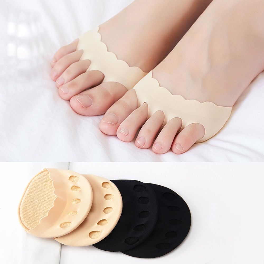 Five Toes Forefoot Pads Foot Pain Care Absorbs Shock Socks Toe Pad Inserts