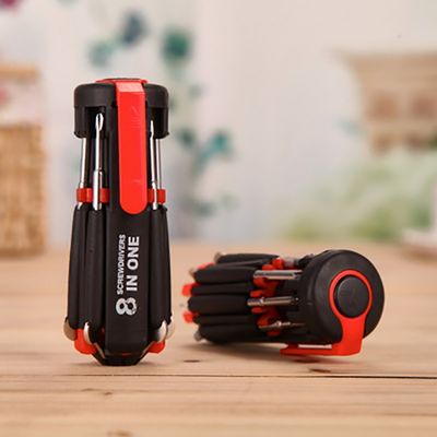 Tournevis de poche 8 en 1 avec lumière LED