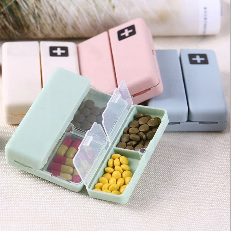 Weekly Pill Box 7 Days Foldable Travel Medicine Holder