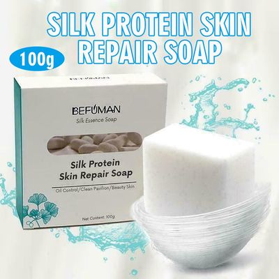 Savon réparateur de peau aux protéines de soie Savon nettoyant