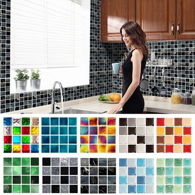 Autocollant mural 3D en vinyle pour dosseret de cuisine..
