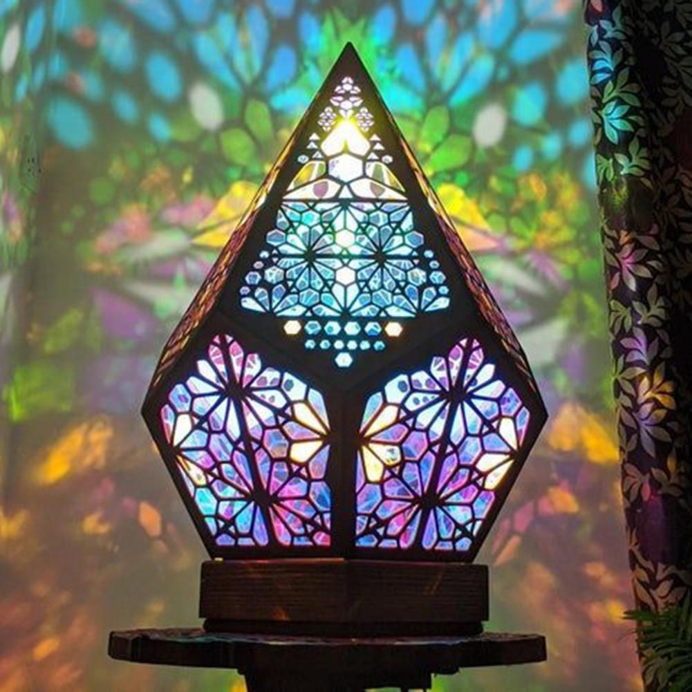 Star Floor Lamp Diamond Fairy Bronze Geometric Lamp