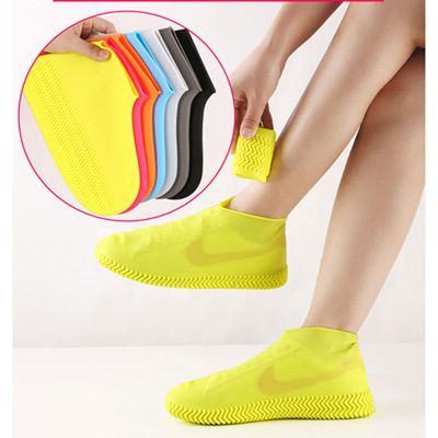 Couvre-chaussures imperméables en silicone unisexe