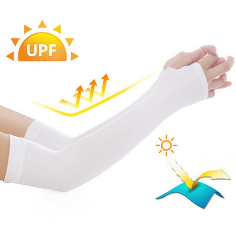 Manchons de bras en tissu glacé pour sports d&#39;été