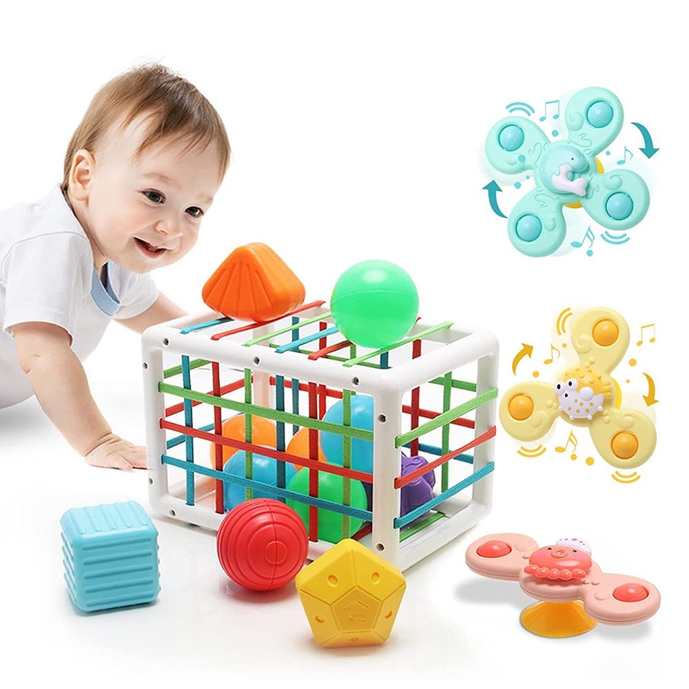 Baby Montessori Toys Sensory Exploration Rattle Ball Toy