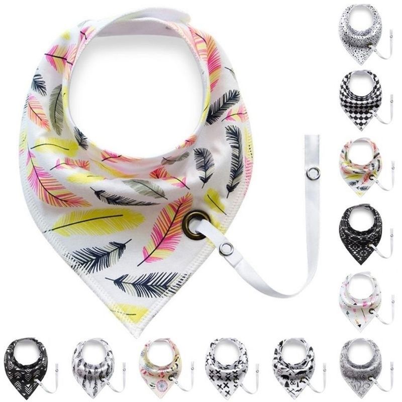 Saliva Towel  Anti-drop Rope Super Absorbent Infant Cotton  Dribble Bib Scarf