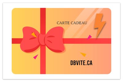 CARTE CADEAU DBVITE.CA