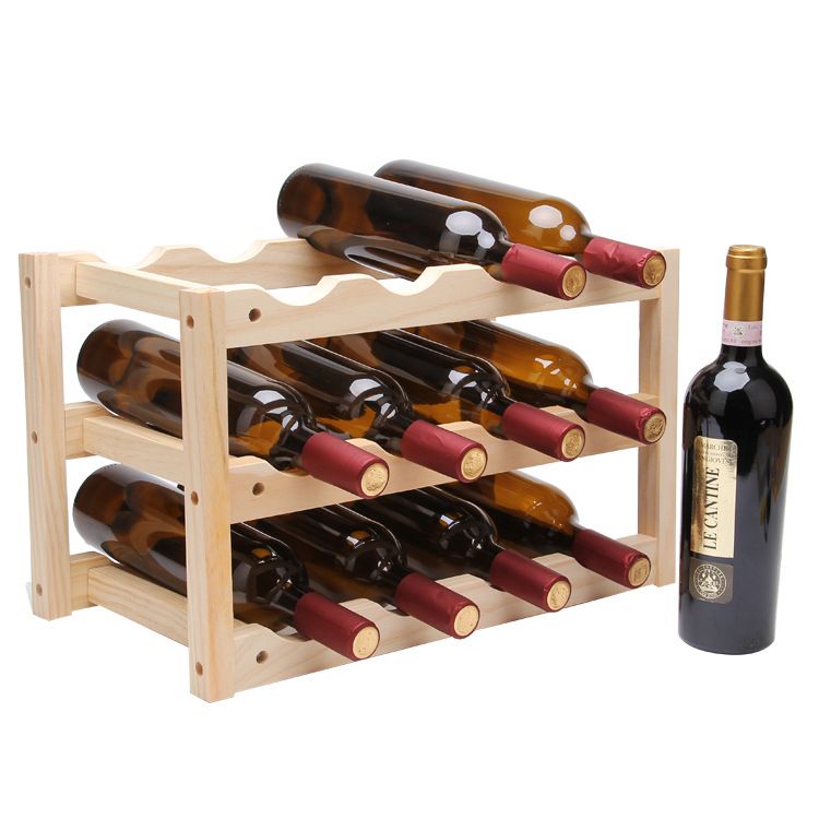 Wooden Creative Folding Wine Rack
