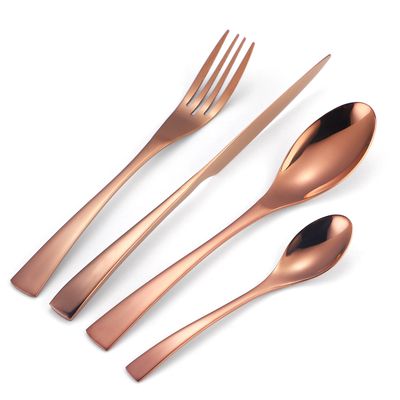Stainless Steel Kaya Kaya Western Tableware Gold Plated 4 Piece Set