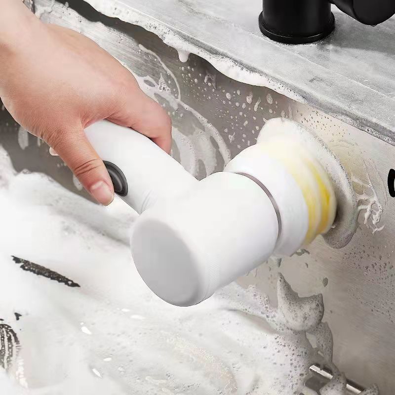 USB 5-in-1 Kitchen Cleaning  Handheld  Electric Brush Cleaner