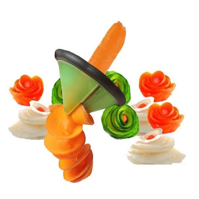 Fruit And Vegetable Roll Planer Spiral Funnel Flower Cutter