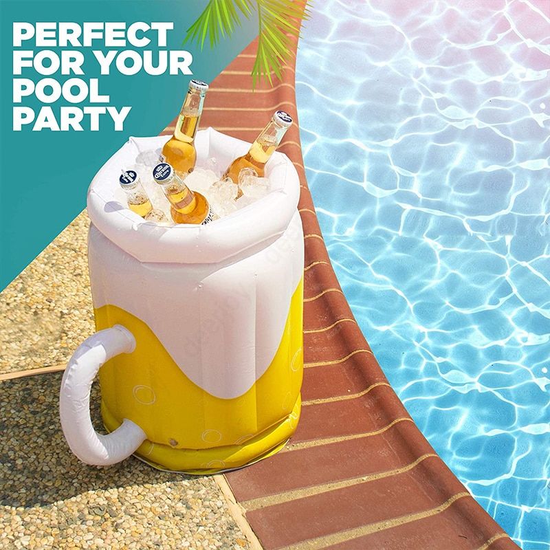Party Drink Cooler Novelty Inflatable Beer Mug Ice Bucket