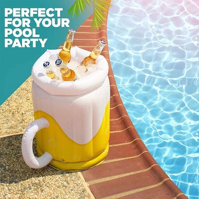 Seau à glace gonflable fantaisie pour chope à bière et boisson de fête