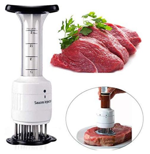 Multifunctional Needle Stainless Steel Steak  Marinade Flavor Syringe Kitchen Tools