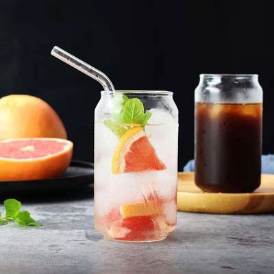 Glass Cup Transparent Drinking Minimalist Beer Coffee Wine Mug