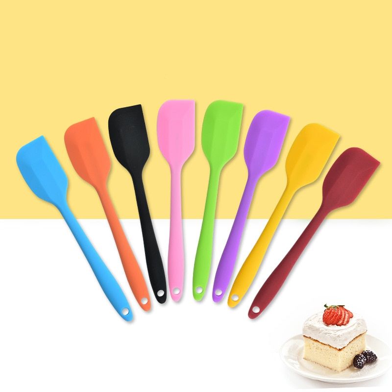 Kitchen Silicone Cream Butter Cake Spatula Batter Scraper Brush Butter Mixer Cake Brushes Baking Tool Kitchenware Kitchen Tools