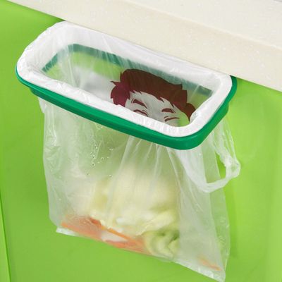 Solid Hanging Kitchen Cabinet  Rack Style Storage Garbage Bags