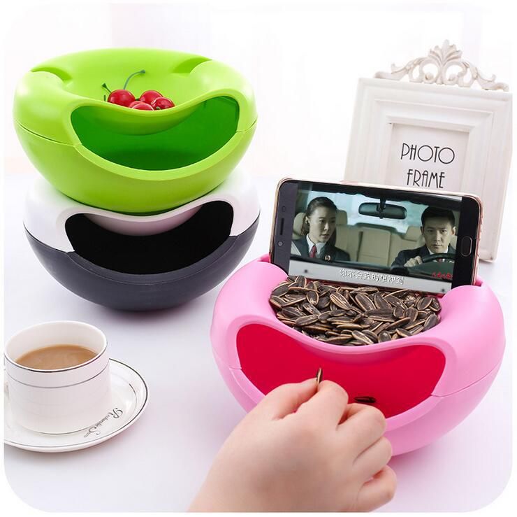Creative Bowl Double Layer Dry Fruit Containers