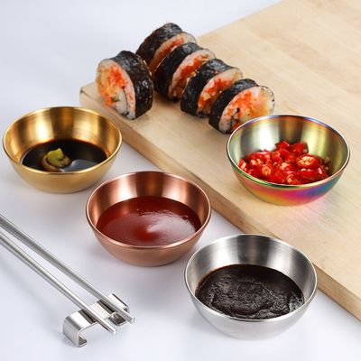 Stainless Steel Sauce Dish Seasoning Dish Hot Pot Dipping Bowl