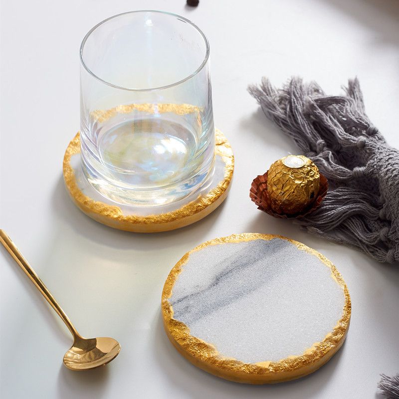 Marble Coasters Geometric Phnom Penh Heat Insulation Pads