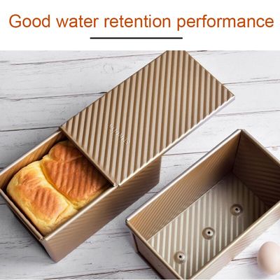 Steel Bellows Cover Toast Box Mold Rectangular Loaf Pan Bread Pastry Mold