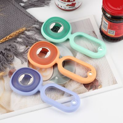 Magnet Silicone Can Opener Multifunctional Stainless Steel Bottle Opener