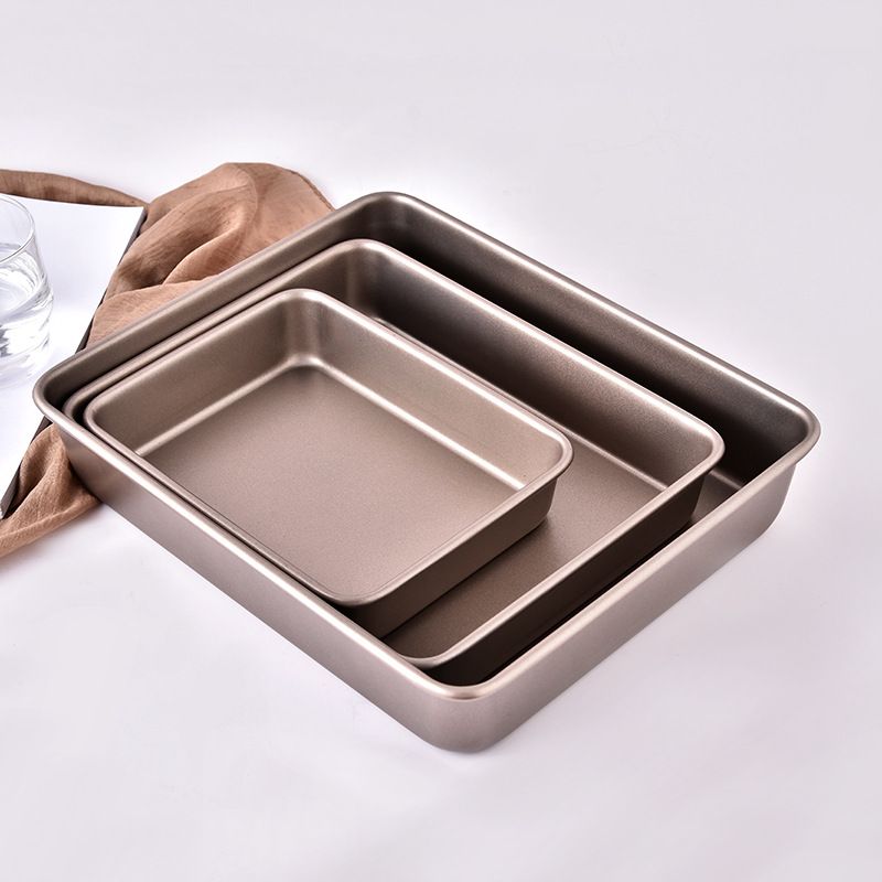 Baking Pan Cookies Sheet Rectangular Bakeware Bread Loaf DIY Tools Pans