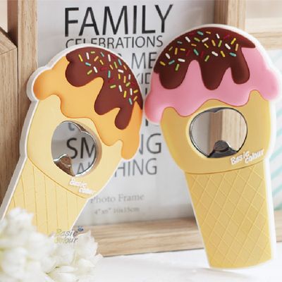 Macaroon Color Ice Cream Refrigerator Stickers Creative Beer Bottle Opener