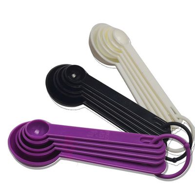 Lot de 5 cuillères à mesurer en plastique pour la cuisine