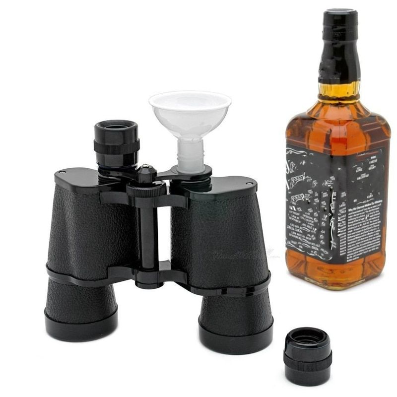 Double Sided Binoculars Flask Travel Whiskey Bottle Shaker Whiskey Pot