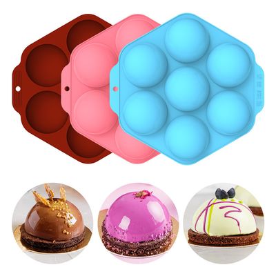 6 Consecutive Half Circle Silicone Cake Mold Handmade Soap Mold