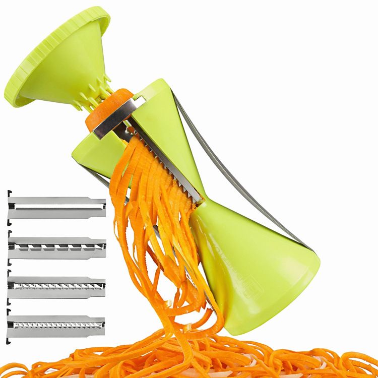 Replaceable Vegetable Spiral Slicer Cutter Spiralizer Grater