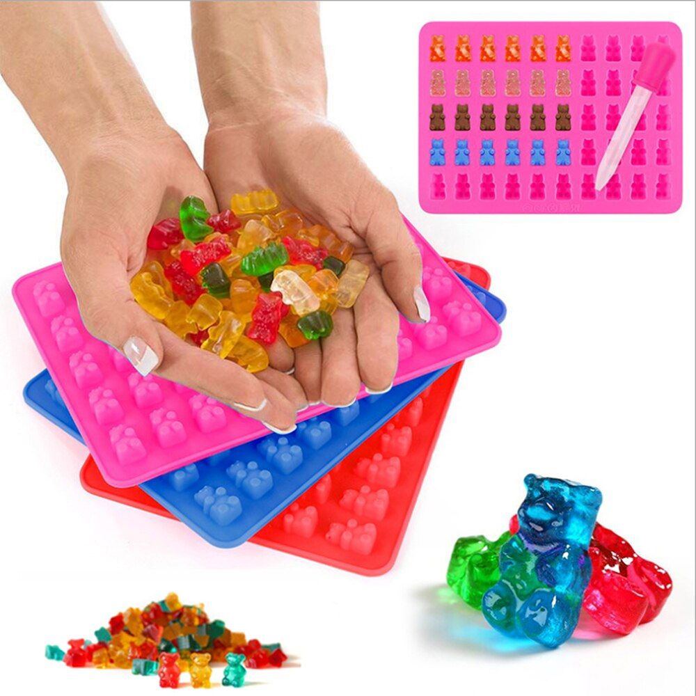 Silicone Chocolate Molds Silicone Gummy Bear Chocolate Jelly Mold