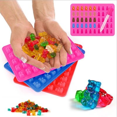 Silicone Chocolate Molds Silicone Gummy Bear Chocolate Jelly Mold