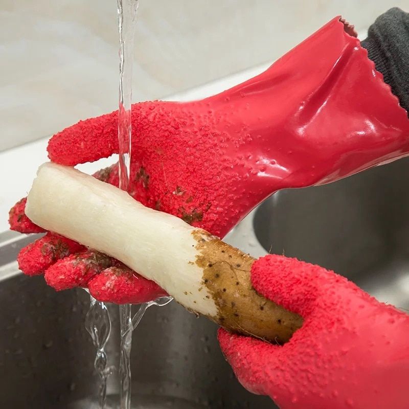 Peeled Potato Gloves Kitchen Vegetable Scraping Fish Scale Cleaning Gloves