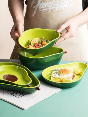 Assiette d&#39;avocat créative Vaisselle en céramique