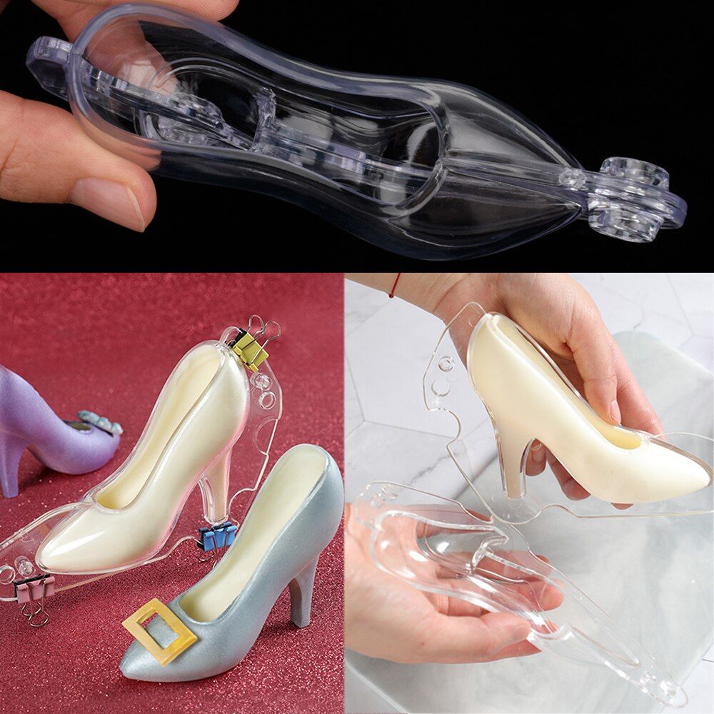 DIY Chocolate Candy Sugar Paste Fondant High Heel Shoe Mold