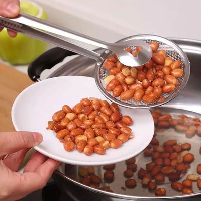 Pince à aliments pour barbecue, écumoire à huile