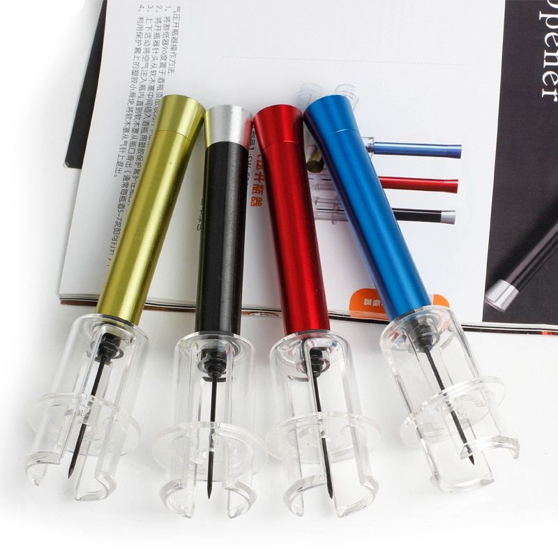Air Pump Wine Bottle Opener Stainless Steel Pin Type Bottle Pumps