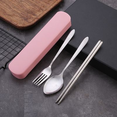 3Pcs/Set Tableware Reusable Travel Cutlery Set Camp Utensils Set