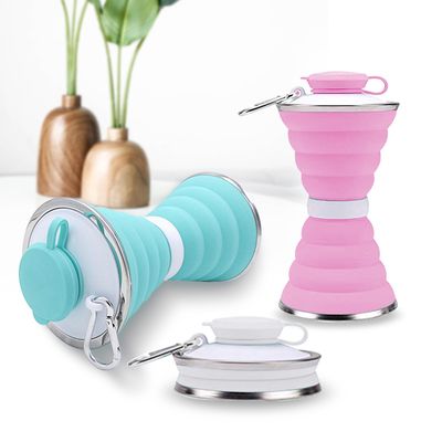 Silicone Folding Water Cup Mouthwash Cup Outdoor Travel Water Cup