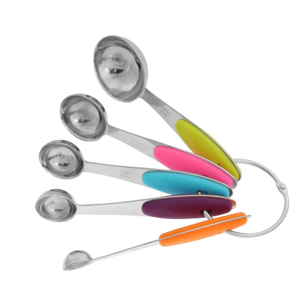 Cake Shape Stainless Steel Kitchen Measuring Cup And Spoon