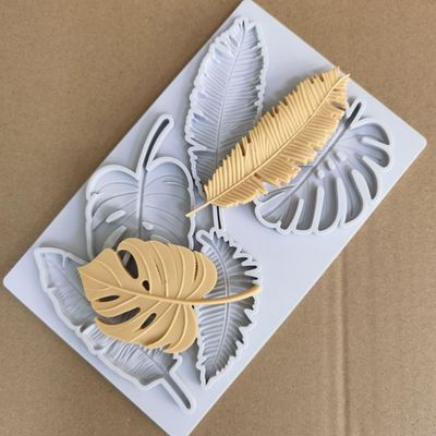Moule en silicone en forme de feuille de tortue et de plume d&#39;Aouke